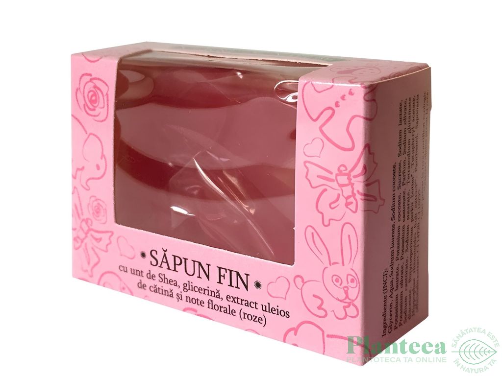 Sapun Fin unt shea catina note florale roz 50g - VERRE DE NATURE