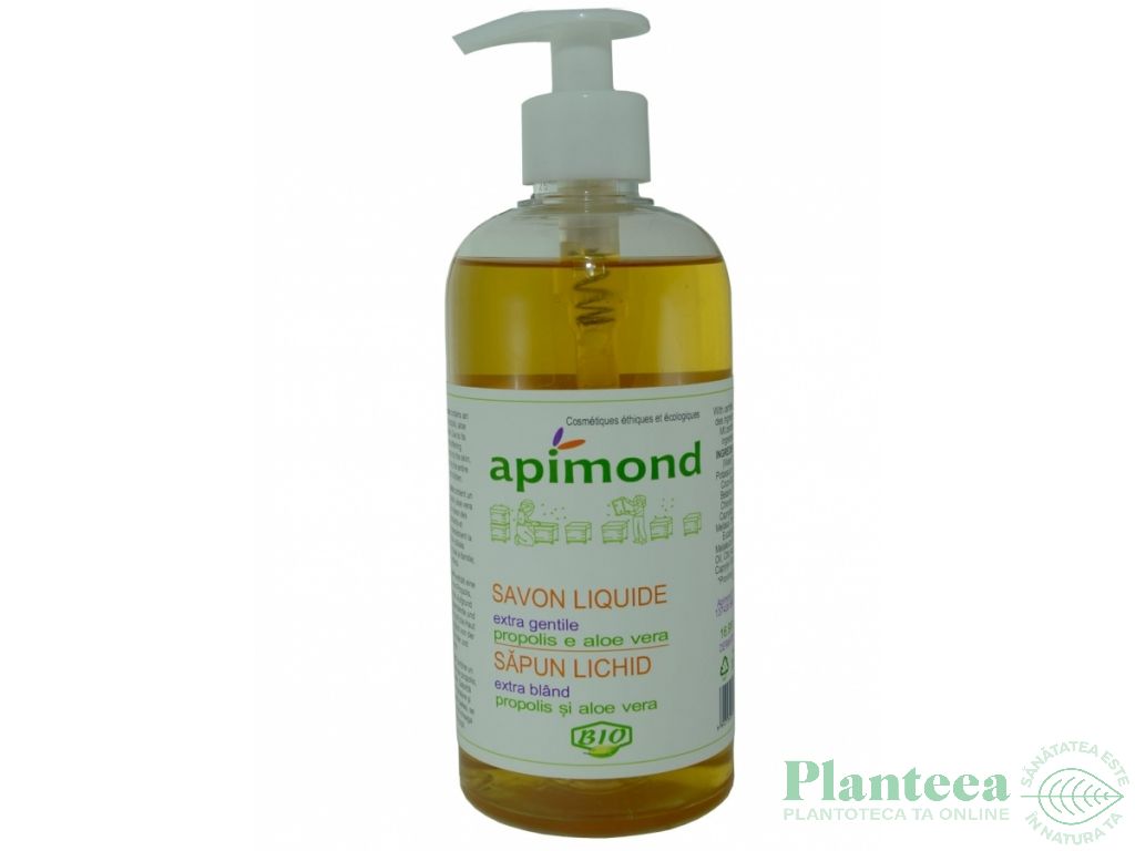 Sapun lichid aloe vera propolis bio 500ml - APIMOND