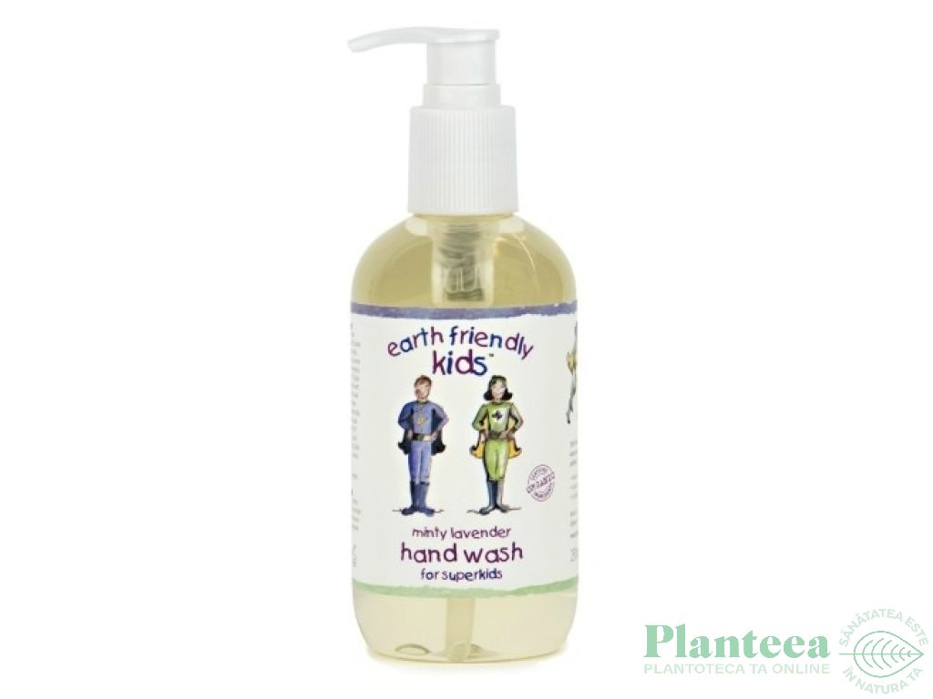 Sapun lichid maini menta copii 250ml - EARTH FRIENDLY