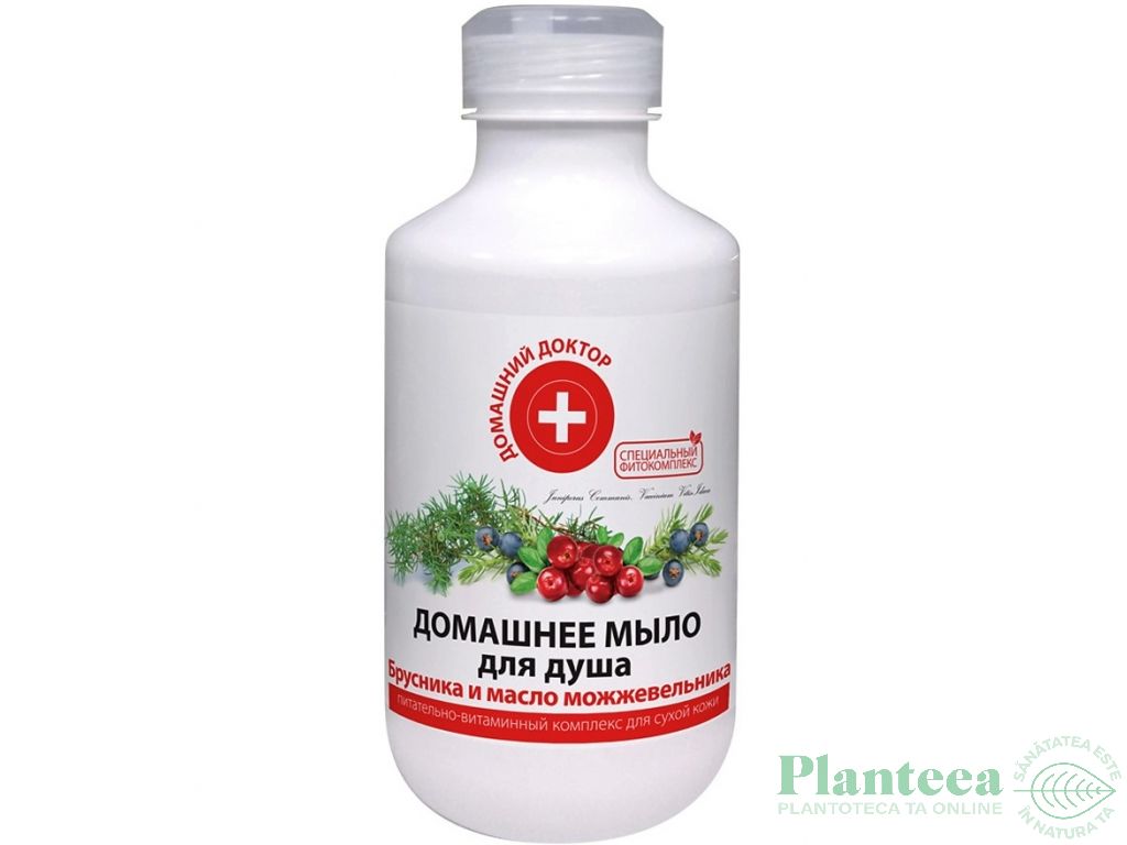 Sapun lichid dus merisor ulei ienupar nutritie vitaminizare piele uscata 500ml - DR CASEI