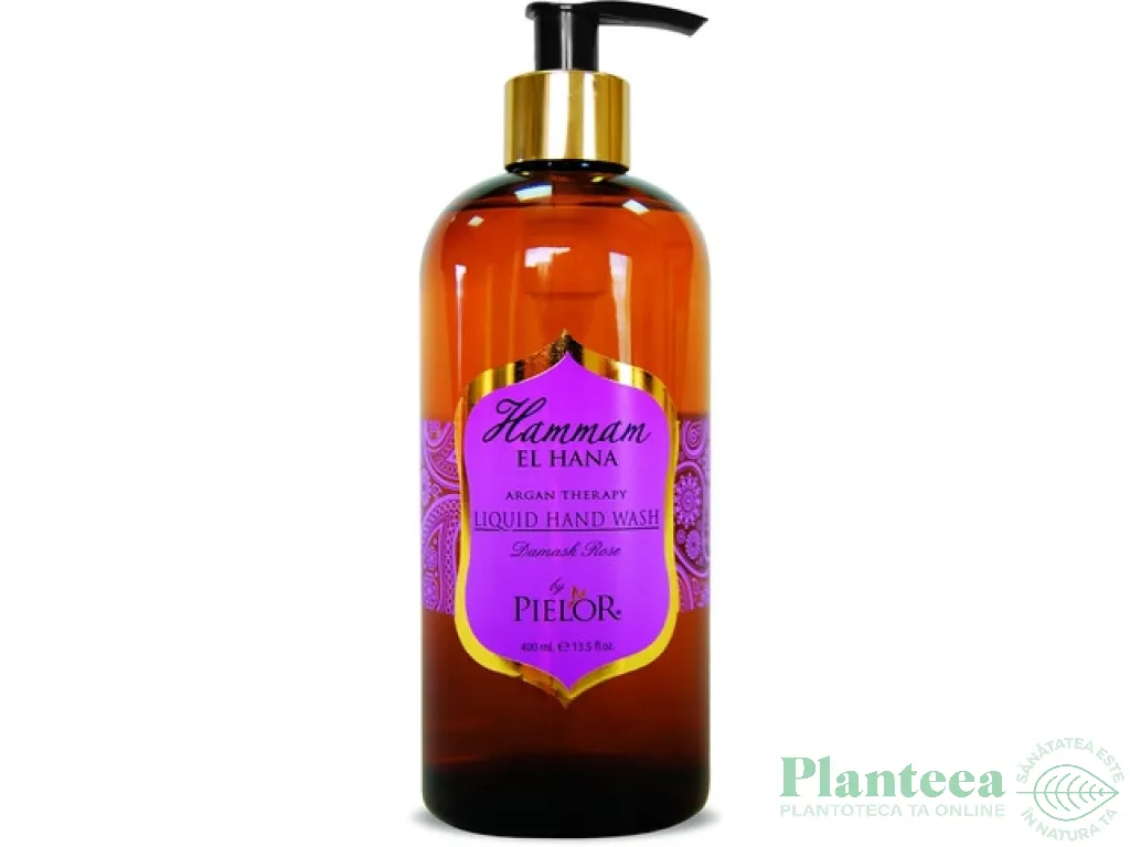 Sapun lichid maini ulei argan Damask Rose 400ml - HAMMAM EL HANA