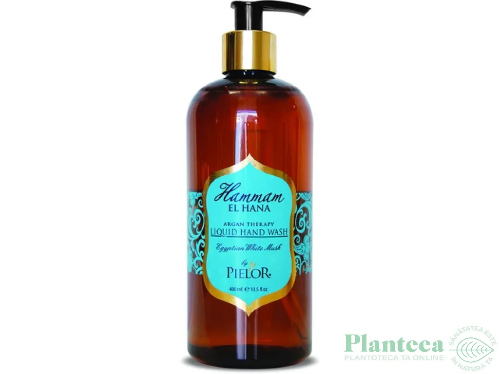 Sapun lichid maini ulei argan Egyptian White Musk 400ml - HAMMAM EL HANA