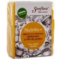 Sapun Nutritiv+ morcov galbenele ulei jojoba 100g - SANFLORA