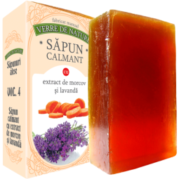 Sapun Calmant morcov lavanda 100g - VERRE DE NATURE