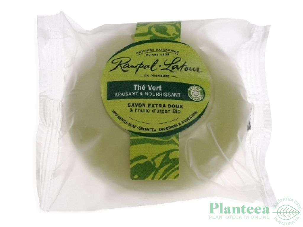 Sapun rotund ceai verde 100g - RAMPAL LATOUR