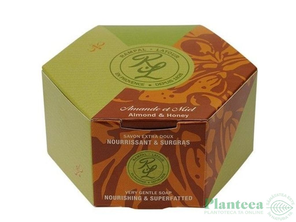 Sapun rotund migdale miere 150g - RAMPAL LATOUR