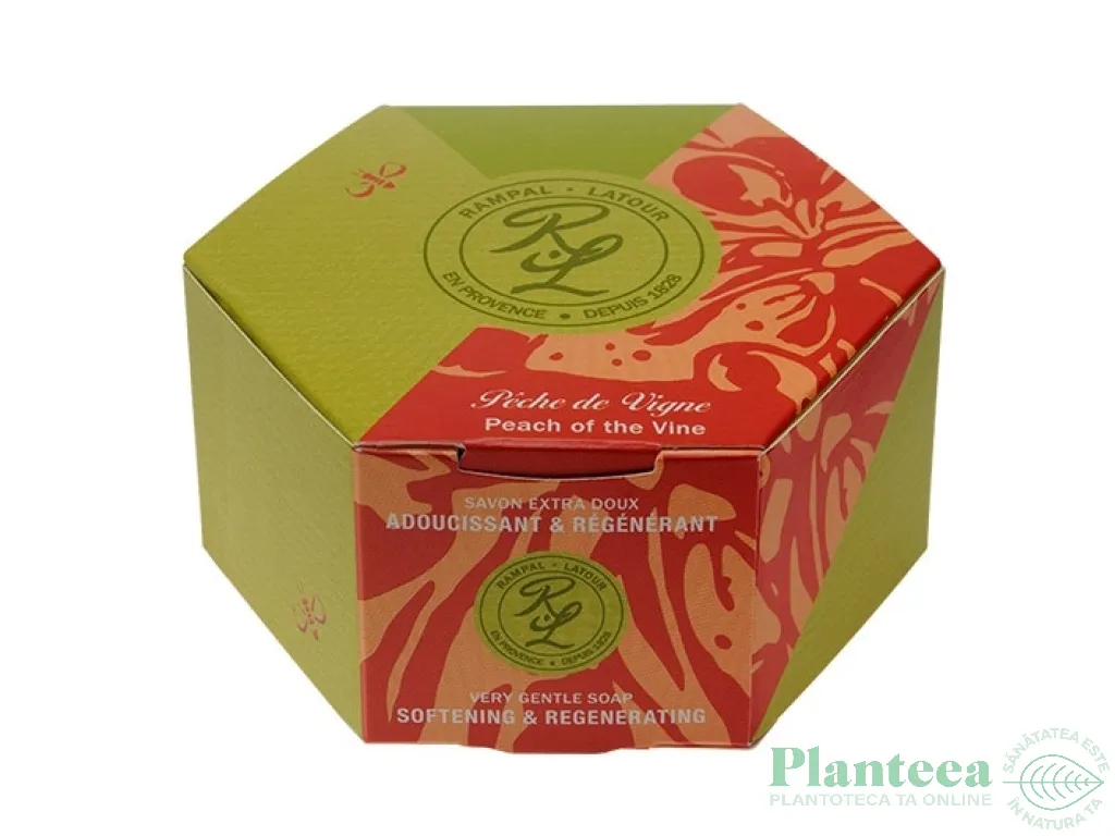 Sapun rotund piersica 150g - RAMPAL LATOUR
