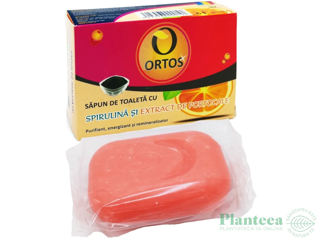 Sapun toaleta spirulina portocale 100g - ORTOS