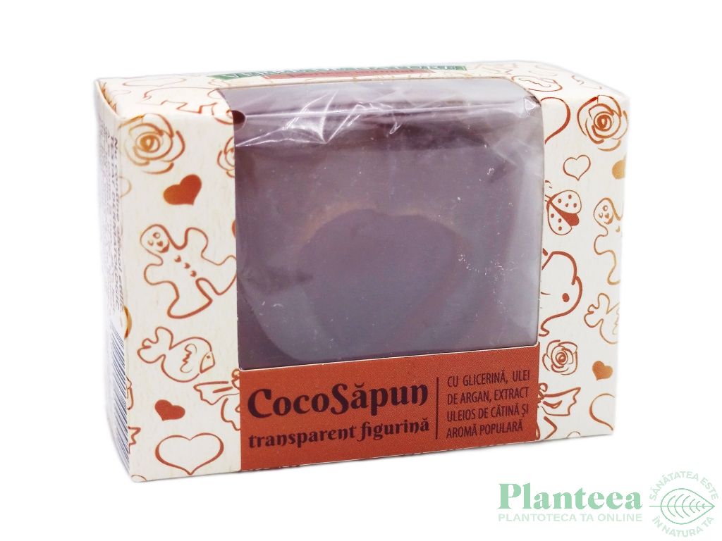 Sapun transparent Coco argan catina aroma populara 50g - VERRE DE NATURE