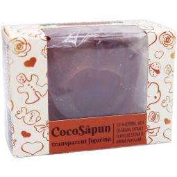Sapun transparent Coco argan catina aroma populara 50g - VERRE DE NATURE