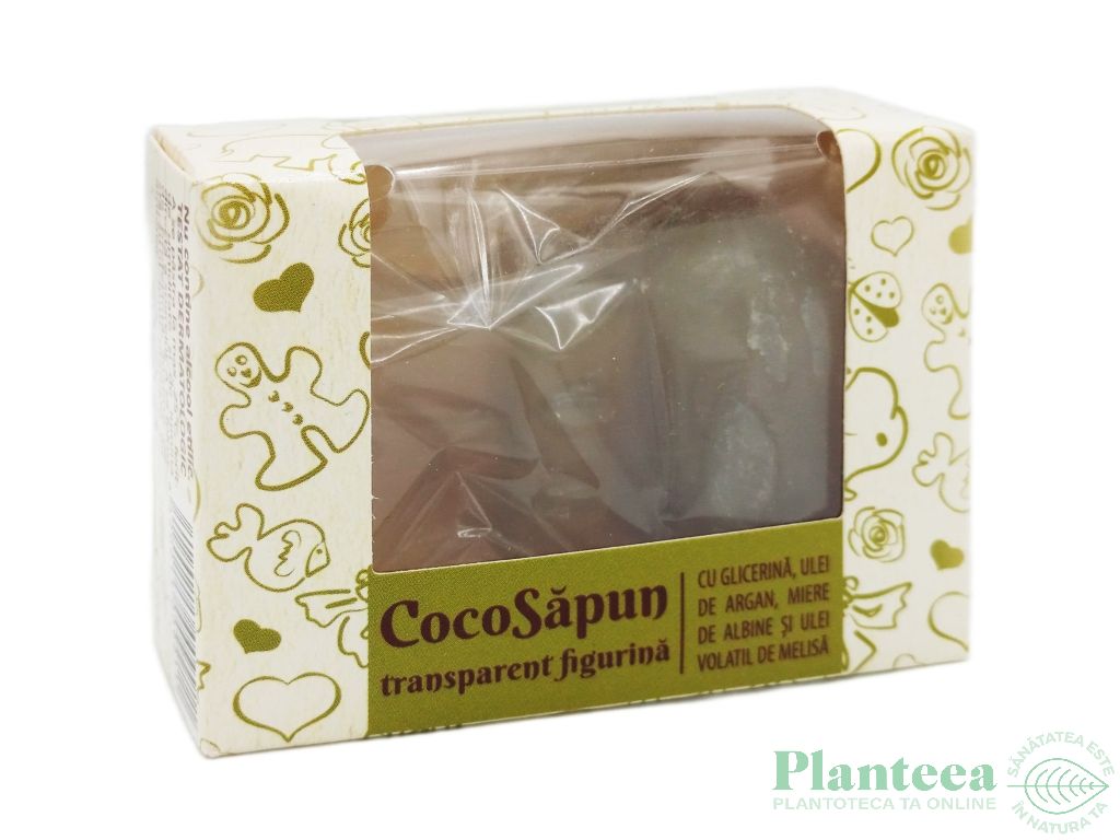 Sapun transparent Coco argan miere melissa 50g - VERRE DE NATURE
