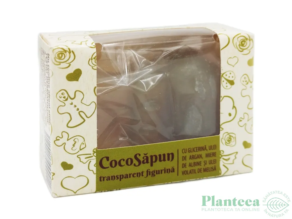 Sapun transparent Coco argan miere melissa 50g - VERRE DE NATURE