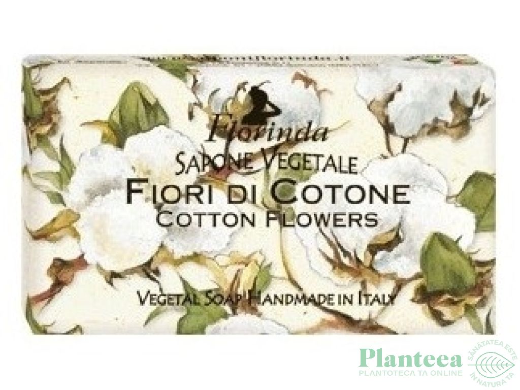Sapun vegetal Fiori di cotone 100g - FLORINDA