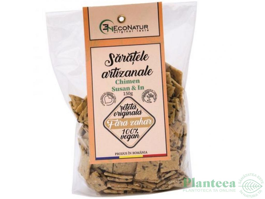 Saratele artizanale vegane chimen 150g - ECONATUR