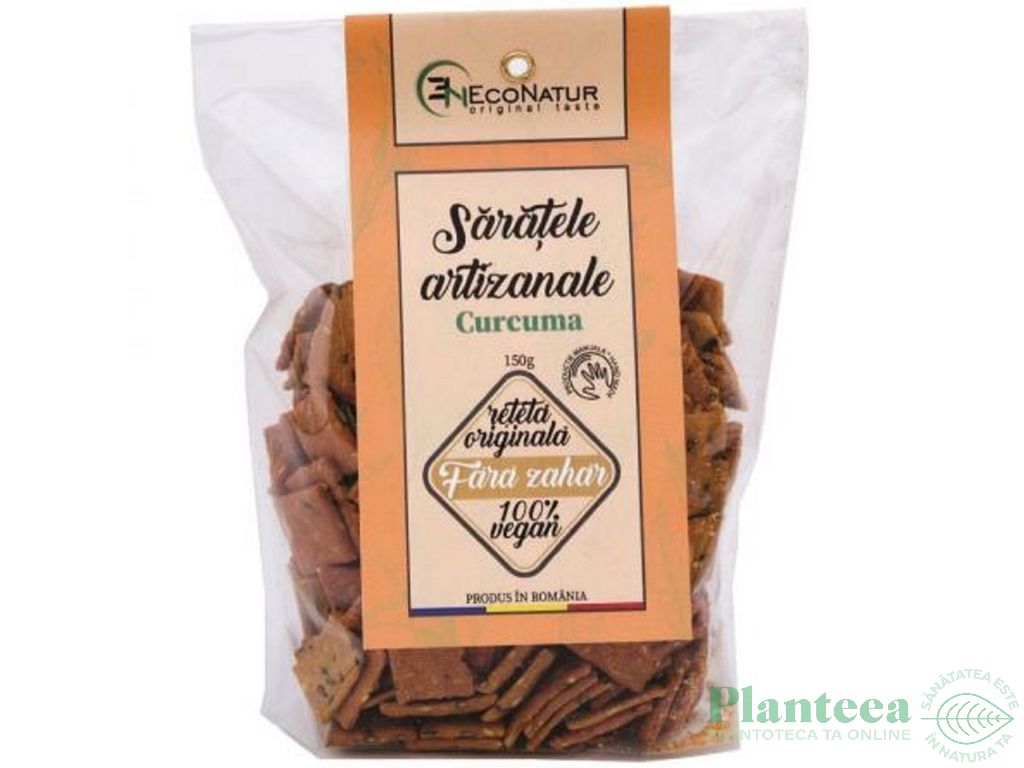 Saratele artizanale vegane curcuma 150g - ECONATUR