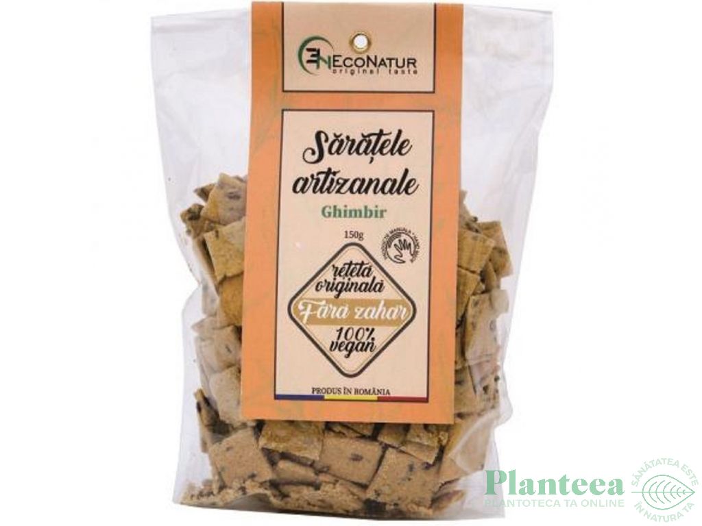 Saratele artizanale vegane ghimbir 150g - ECONATUR