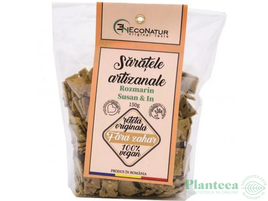 Saratele artizanale vegane rozmarin 150g - ECONATUR