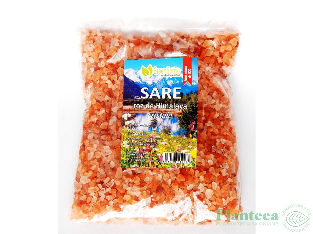 Sare roz cristale Himalaya 450g - GREEN SENSE