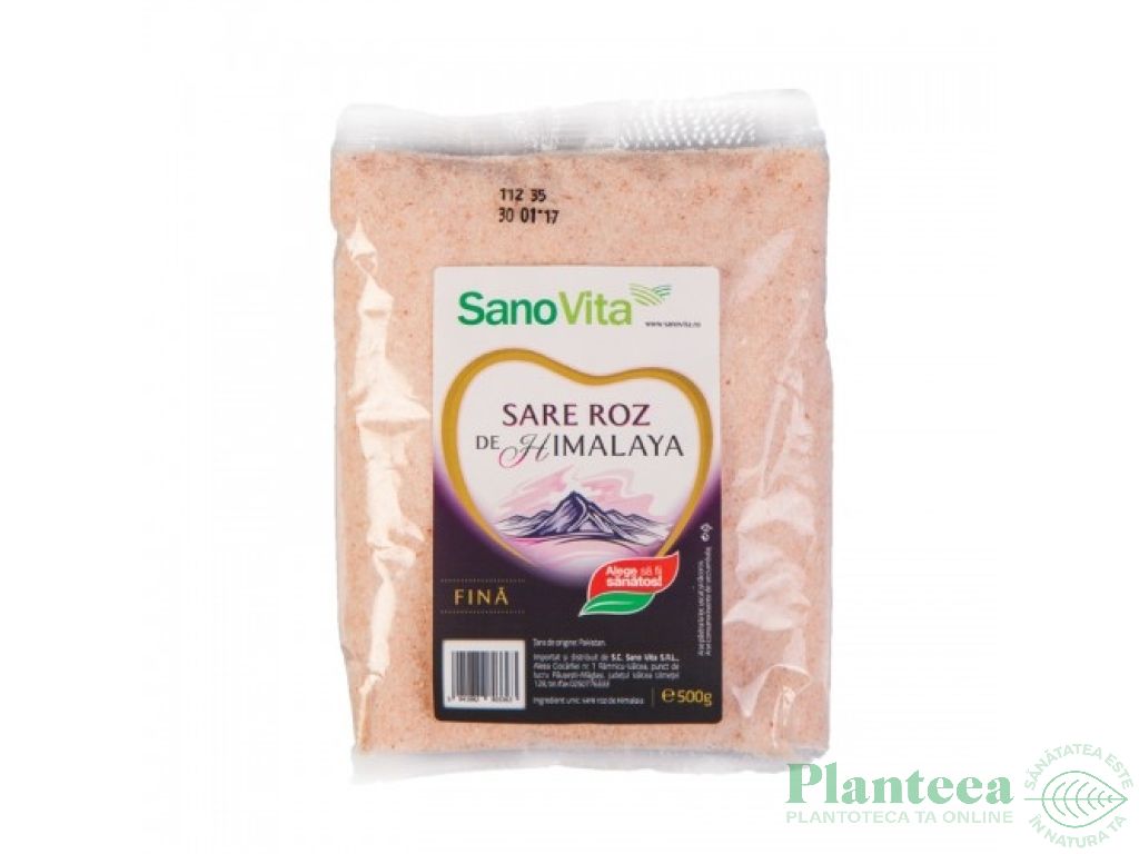 Sare roz fina Himalaya neiodata 500g - SANOVITA