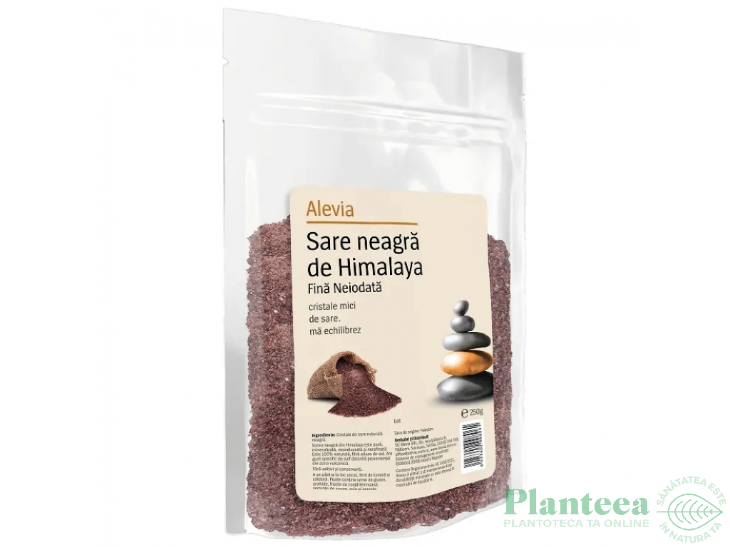 Sare neagra fina Himalaya neiodata 250g - ALEVIA