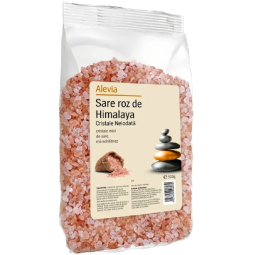 Sare roz cristale Himalaya neiodata 500g - ALEVIA