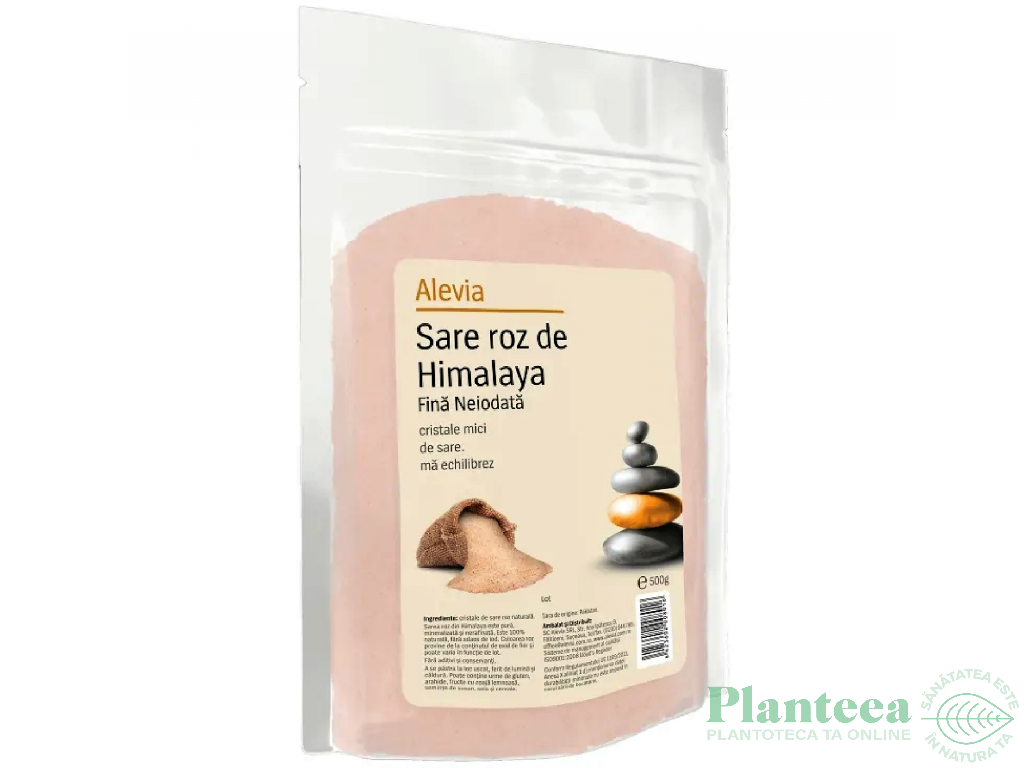 Sare roz fina Himalaya neiodata 500g - ALEVIA