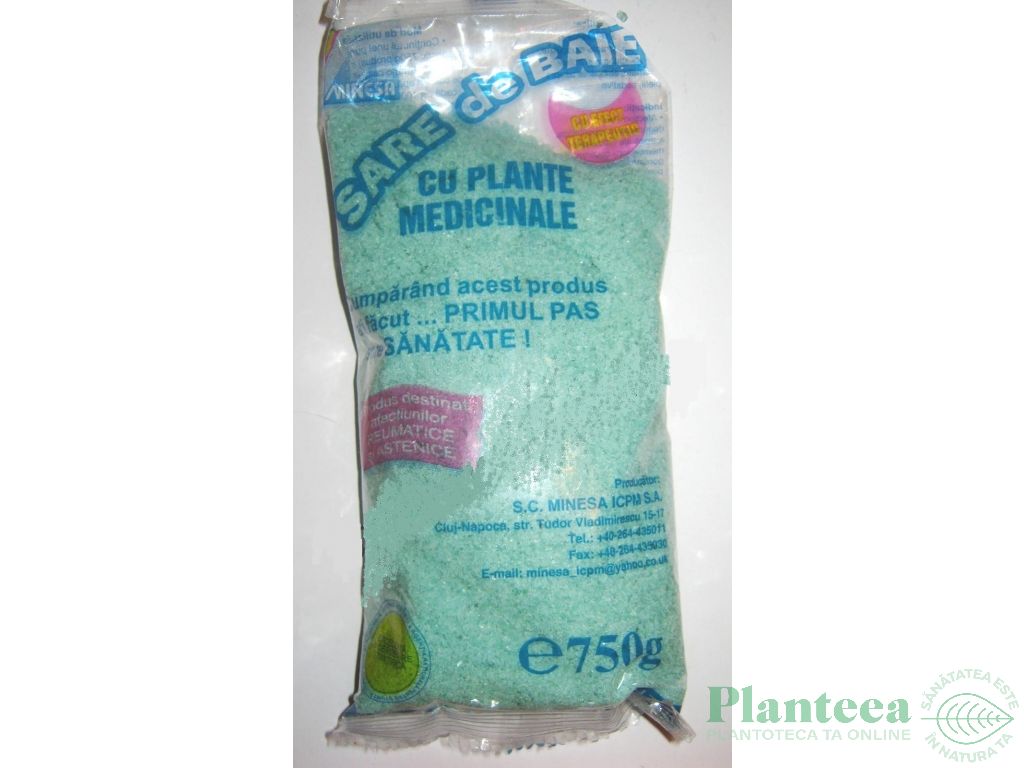 Sare baie plante medicinale 750g - MINESA