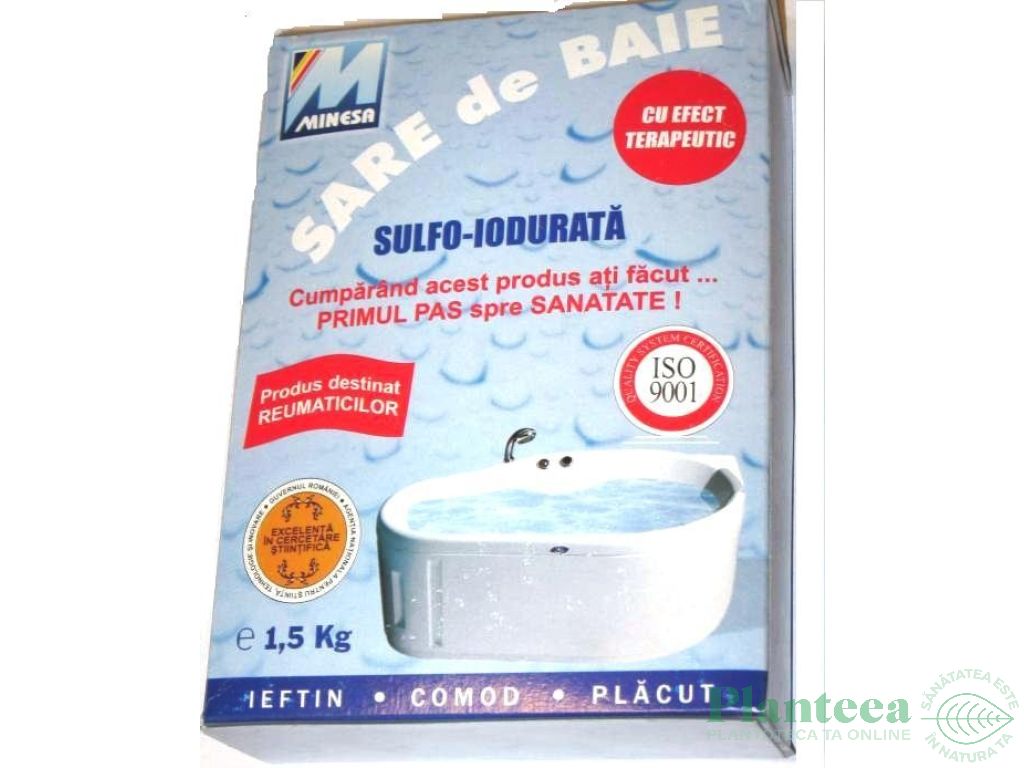 Sare baie sulfoiodurata 750g - MINESA