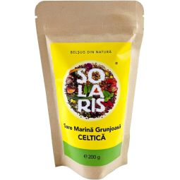 Sare mare grunjoasa celtica neiodata 200g - SOLARIS