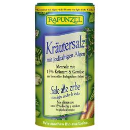 Solnita sare mare cu alge 15%ierburi legume eco 125g - RAPUNZEL