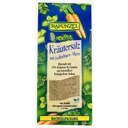 Sare mare cu alge 15%ierburi legume eco 500g - RAPUNZEL