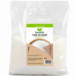 Sare mare fina neiodata 500g - SANOVITA