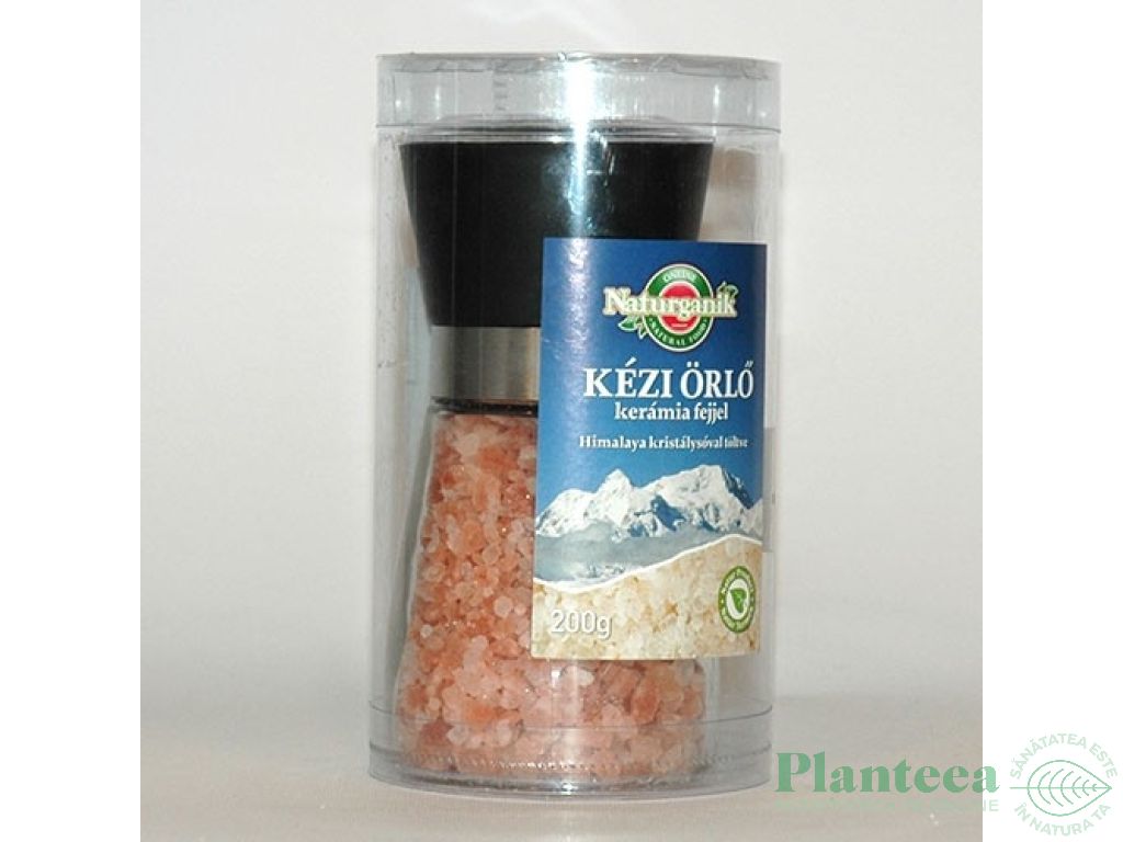 Sare roz Himalaya rasnita reutilizabila 200g - NATURGANIK