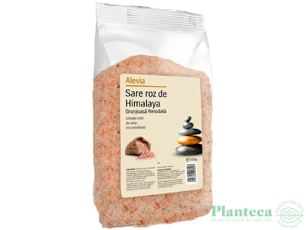 Sare roz grunjoasa Himalaya neiodata 500g - ALEVIA