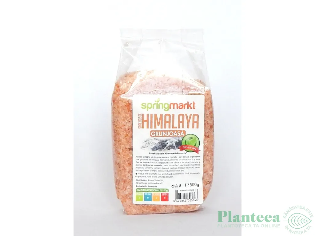 Sare roz grunjoasa Himalaya 500g - SPRINGMARKT