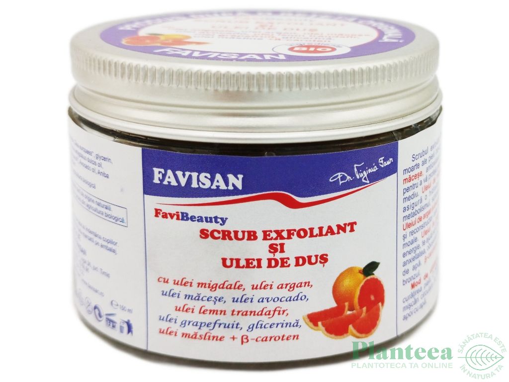 Scrub exfoliant ulei dus 150ml - FAVISAN