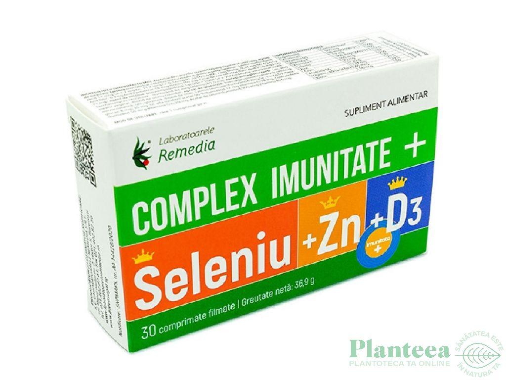 Complex imunitate+ Se Zn D3 30cp - REMEDIA