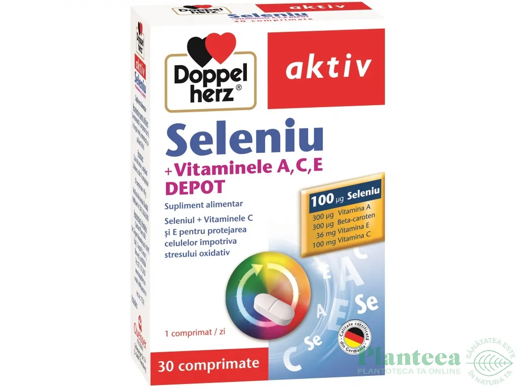 Seleniu vitamine A C E Depot 30cp - DOPPEL HERZ