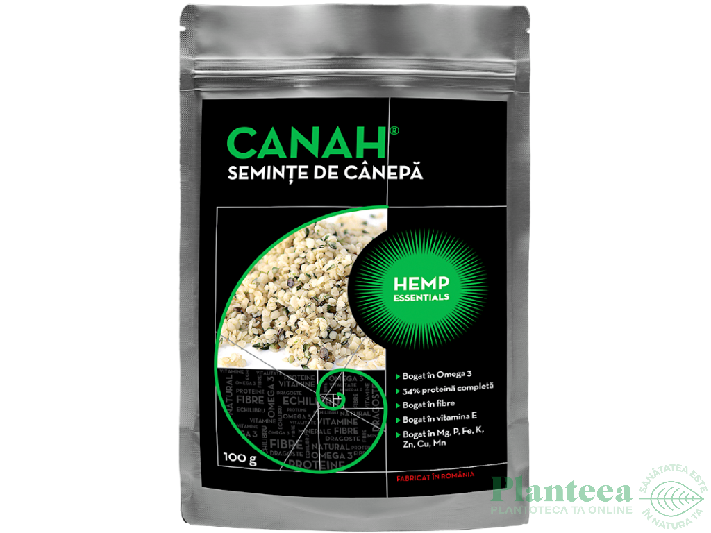 Seminte canepa decorticate 100g - CANAH
