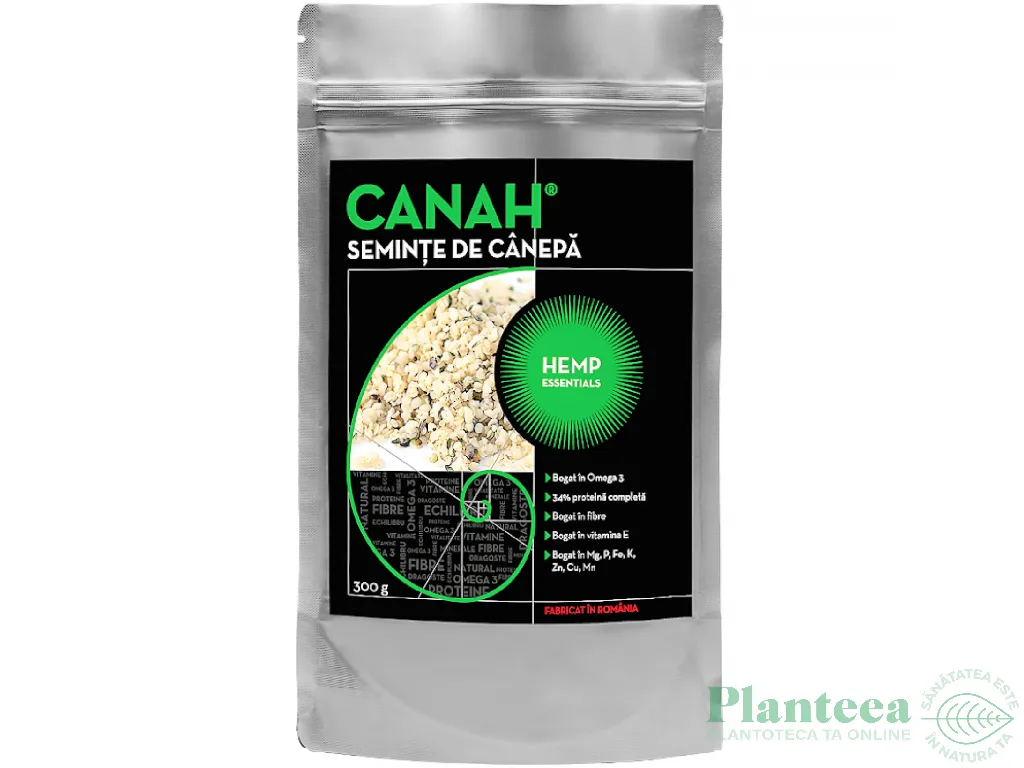 Seminte canepa decorticate 300g - CANAH