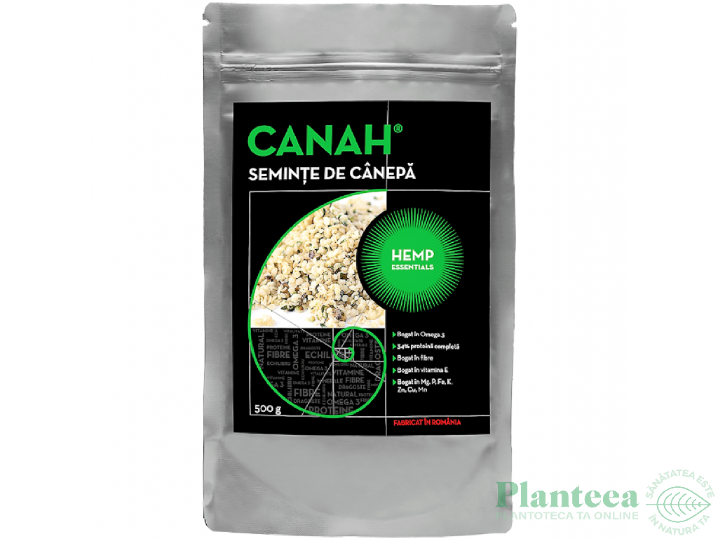 Seminte canepa decorticate 500g - CANAH