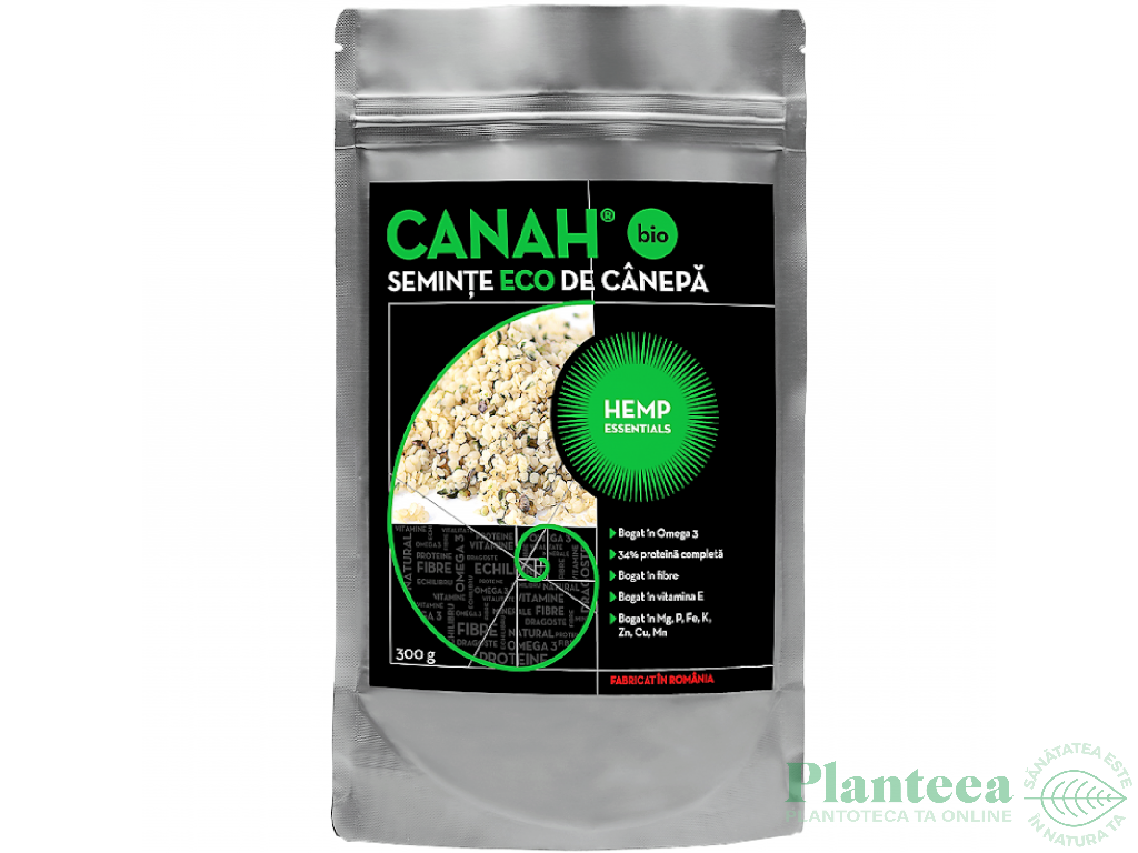 Seminte canepa decorticate eco 300g - CANAH