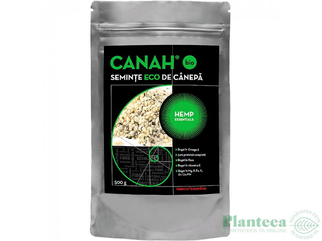 Seminte canepa decorticate eco 500g - CANAH