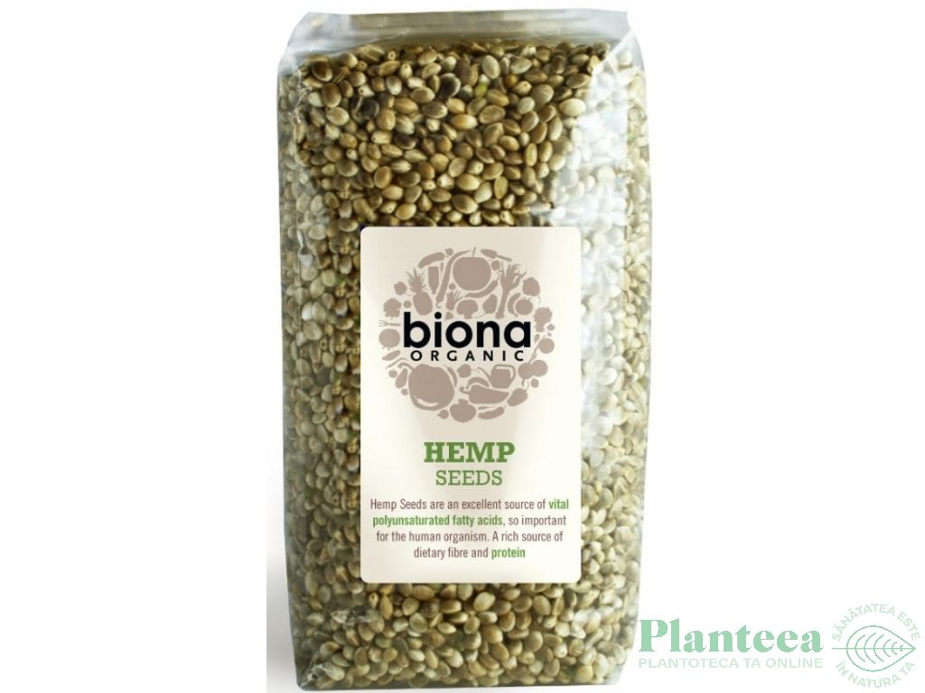 Seminte canepa nedecorticate 250g - BIONA