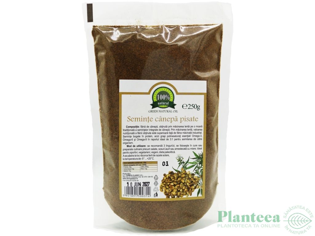 Seminte canepa pisate 250g - CARMITA CLASSIC