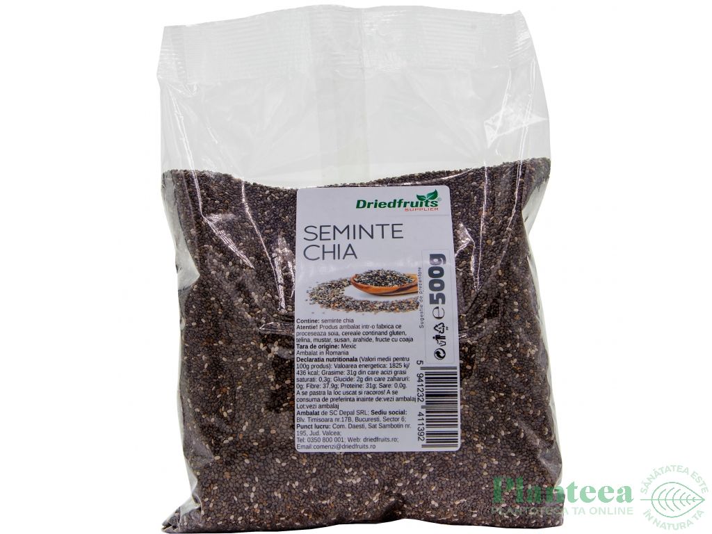 Seminte chia 500g - DRIED FRUITS