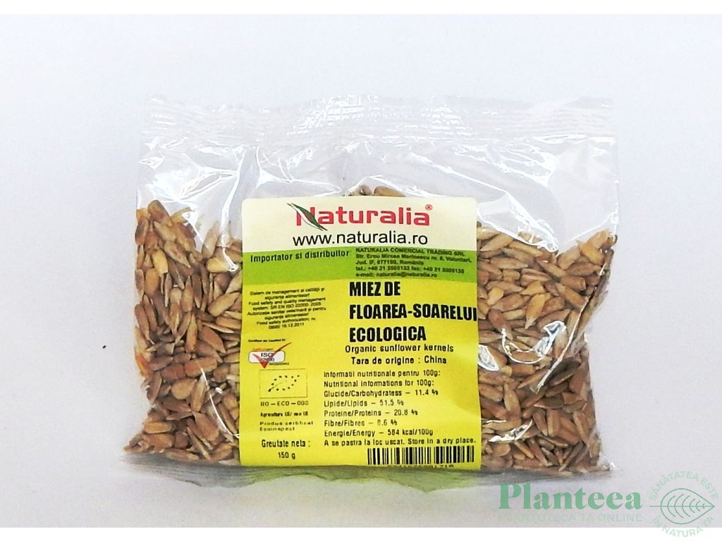 Seminte fl soarelui eco 150g - NATURALIA