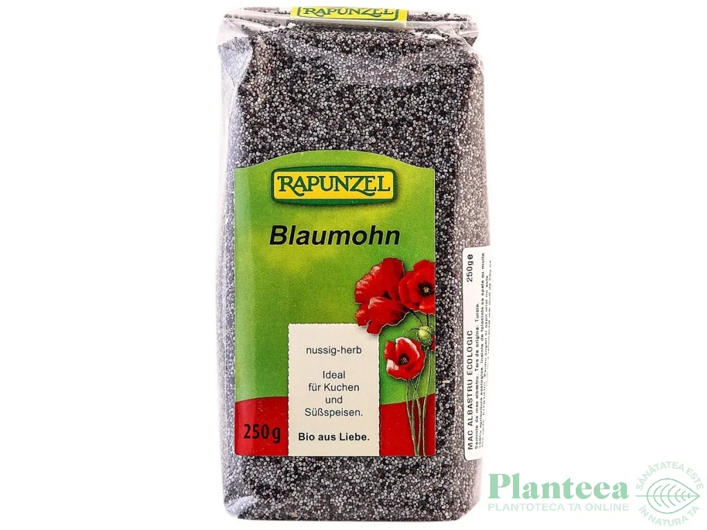 Seminte mac albastru eco 250g - RAPUNZEL