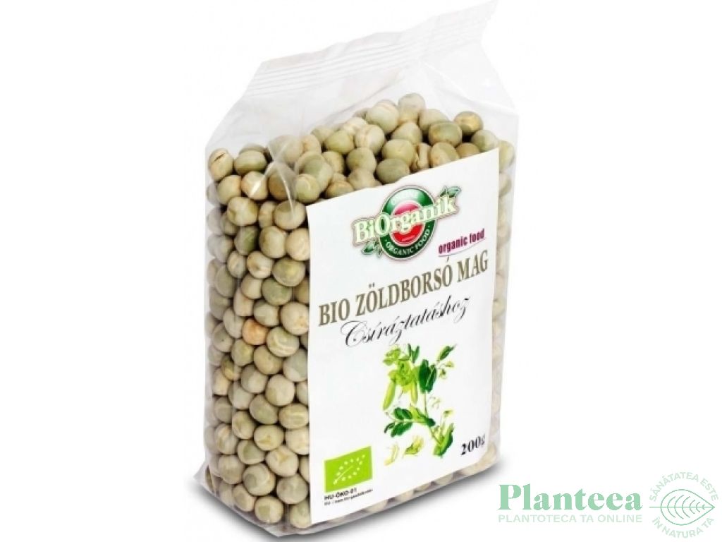 Seminte mazare verde pt germinat eco 200g - BIORGANIK