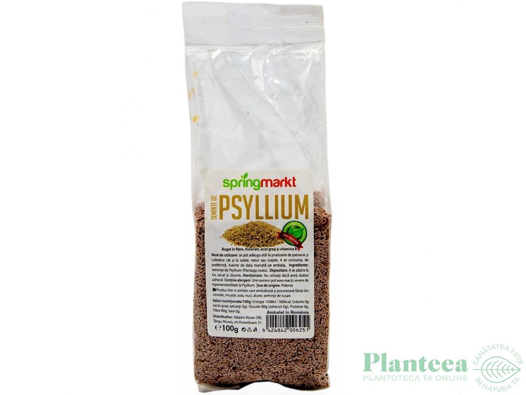 Seminte psyllium 100g - SPRINGMARKT